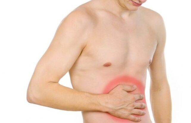 Bauchschmerzen als Symptom für das Vorhandensein von Parasiten