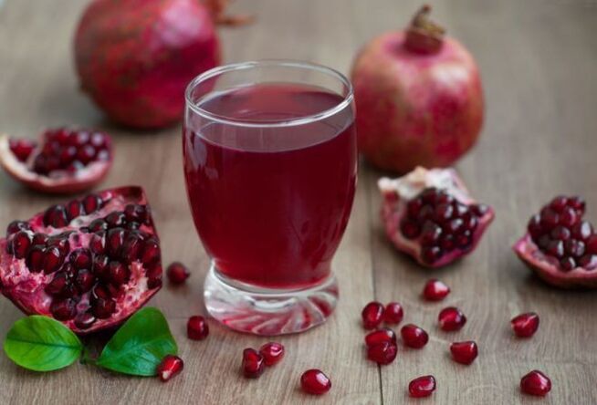Granatapfelsaft zur Entfernung von Parasiten